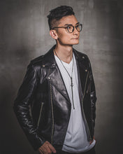 將圖片載入圖庫檢視器 男裝 羊皮騎士外套