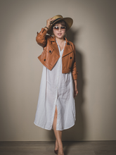 Load image into Gallery viewer, Women's Detachable Leather Trench Coat