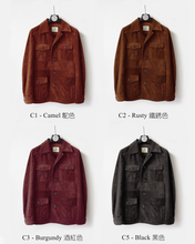 將圖片載入圖庫檢視器 男裝 羊猄皮獵裝外套