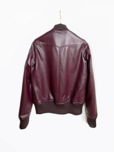 將圖片載入圖庫檢視器 男裝 羊皮拉鍊袋飛行員外套