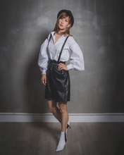 Load image into Gallery viewer, Women's Detachable Leather Cropped Pants